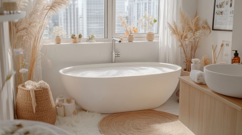 Spa-style Freestanding Tub
